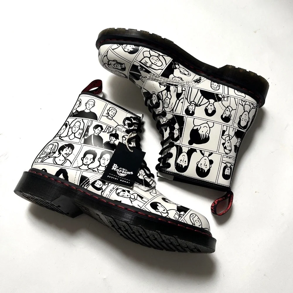 Dr Martens 1460 Pride Fuyuki Kanai Boots Mens 9 Womens 10 Manga 31287009 NWOB